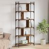 vidaXL Bookcase Old wood 76 x 32 x 192 cm Engineered wood