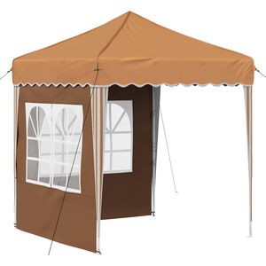 vidaXL Pop-up Party Tent 195 x 195 x 245 cm Beige Oxford Fabric