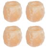 vidaXL Salt Stone Tealight Holders Pink Rock salt