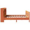 vidaXL Bed Frame without Mattress Wax Brown 200x200 cm Solid Wood Pine