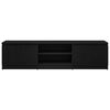 vidaXL TV Cabinet Black Oak 140x40x35.5 cm Engineered Wood