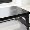 vidaXL Monitor Stand Black Oak 85 x 23 x 15.5 cm Engineered Wood
