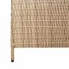 vidaXL Room Divider Folding Manual Beige 242 x 180 cm Poly Rattan