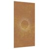 vidaXL Garden Wall Decoration 105x55 cm Corten Steel Sun Design