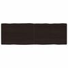 vidaXL Table Top Dark Brown 180x60x(2-6) cm Treated Solid Wood Live Edge
