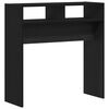 vidaXL Console Table Black Oak 78 x 30 x 80 cm Engineered Wood