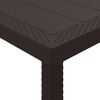 vidaXL Garden Dining Table Brown 300 x 100 x 73 cm Poly Rattan
