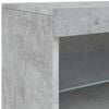 vidaXL Sideboard with LED Lights Concrete Grey 181.5x37x67 cm