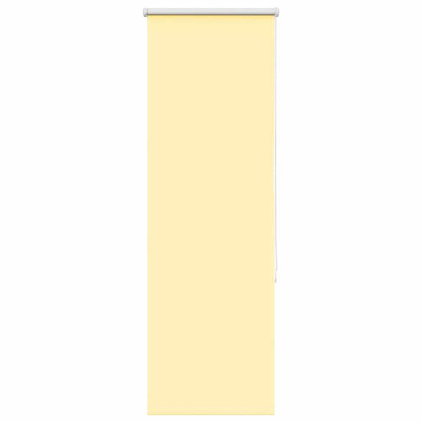 vidaXL Roller Blind Blackout Yellow 40x130 cm Fabric Width 35.7 cm Polyester