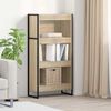 vidaXL Book Cabinet Sonoma 60 x 30 x 121 cm Engineered Wood