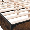 vidaXL Bed Frame without Mattress Smoked Oak 140x200 cm