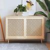 vidaXL Cabinet Doors Lattice Design 2 pcs 59.5x69 cm Solid Wood Pine