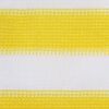 vidaXL Balcony Screen Yellow and White 90x500 cm HDPE