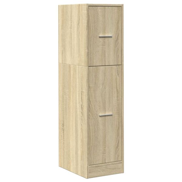 vidaXL Apothecary Cabinet Sonoma Oak 30x41x118 cm Engineered Wood