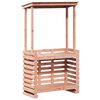 vidaXL Outdoor Bar Table with Roof 112.5x57x195.5 cm Solid Wood