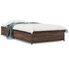 vidaXL Bed Frame without Mattress Brown Oak 75x190 cm