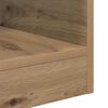 vidaXL End Table Artisan Oak 30.5 x 30 x 45 cm Engineered Wood
