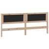 vidaXL Headboard Other Brown and black 200 cm Solid pine wood