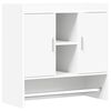 vidaXL Wall Shelf Wall-Mounted White 80 x 36 x 80 cm Engineered Wood