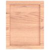vidaXL Bathroom Countertop Light Brown 40x50x(2-4) cm Treated Solid Wood