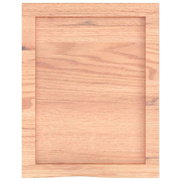 vidaXL Bathroom Countertop Light Brown 40x50x(2-4) cm Treated Solid Wood