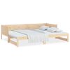 vidaXL Pull-out Day Bed without Mattress Solid Wood Pine 2x(80x200) cm