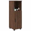 vidaXL Bathroom Cabinet with Storage Brown Oak 30 x 35 x 95 cm