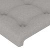 vidaXL Headboards 2 pcs Light Grey 100x5x78/88 cm Fabric