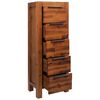 vidaXL Chest of Drawers Solid Acacia Wood 45x32x115 cm