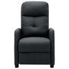 vidaXL Recliner Chair Dark Grey Fabric