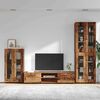vidaXL TV Cabinet Set with Drawer FLORIN Old Wood Engineered Wood