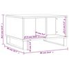 vidaXL Coffee Table White 60x50x36.5 cm Engineered Wood