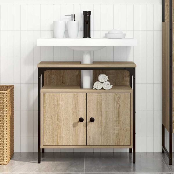 vidaXL Bathroom Cabinet Beige 60 x 30 x 60 cm Engineered wood