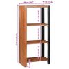 vidaXL Bookshelf Brown 50 x 30 x 110 cm Solid Acacia wood