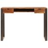 vidaXL Desk 110x55x78 cm Solid Acacia Wood and Steel