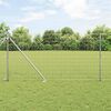 vidaXL Fence with Post Silver 1.2 x 10 m Steel