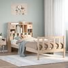 vidaXL Bookcase Bed without Mattress 90x190 cm Single Solid Wood Pine