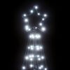 vidaXL LED Christmas Tree 200 LEDs Cold White 180 cm