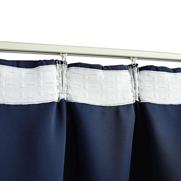 vidaXL Blackout Curtains with Hooks 2 pcs Blue 140x225 cm