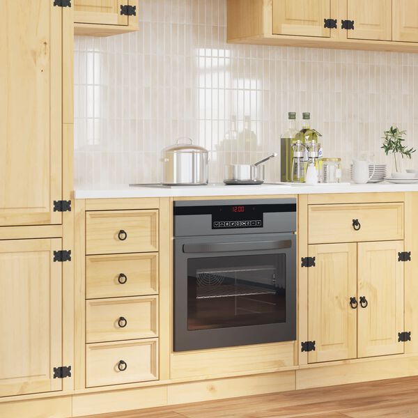 vidaXL Cabinet SKI Honey Brown 60 x 46 x 81 cm Solid Pine Wood