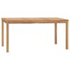 vidaXL Dining Table | Warm brown | Solid Teak Wood | Large | Durable