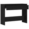 vidaXL Console Table Black Oak 100 x 35 x 76.5 cm Engineered Wood