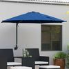 vidaXL Garden Parasol Blue and Black 248 x 248 x 148 cm
