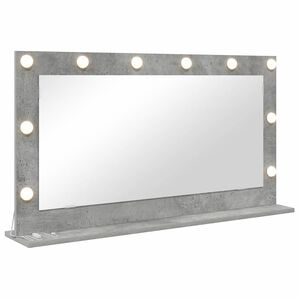 vidaXL Vanity Mirror with Mirror Concrete Grey 100 x 55 x 18 cm