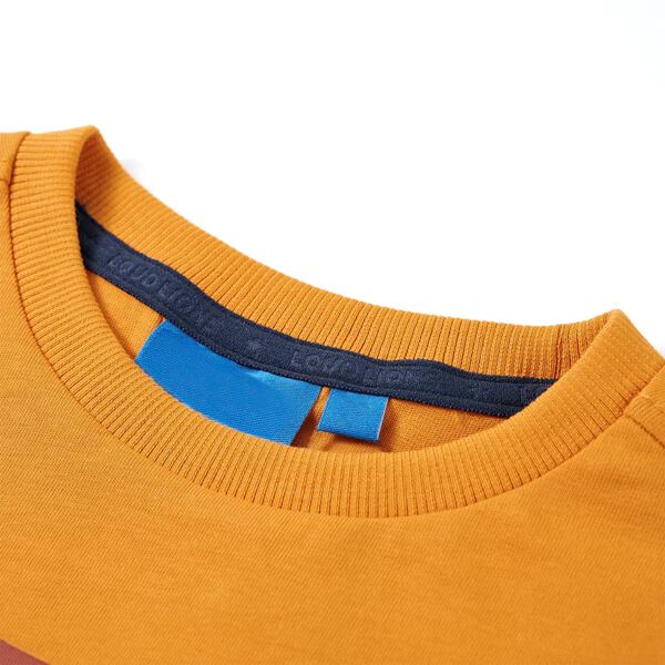 Kids' T-shirt with Long Sleeves Ochre 104