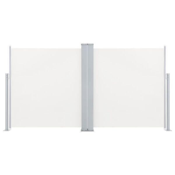vidaXL Retractable Side Awning Cream 100x600 cm