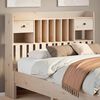vidaXL Headboard with Storage 135 cm Solid Wood Pine