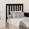 vidaXL Bed Headboard Black 96x6x101 cm Solid Wood Pine