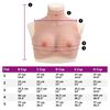 vidaXL Silicone Breastplate Natural C Cup