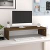 vidaXL Monitor Stand Brown Oak 60x23.5x12 cm Engineered Wood